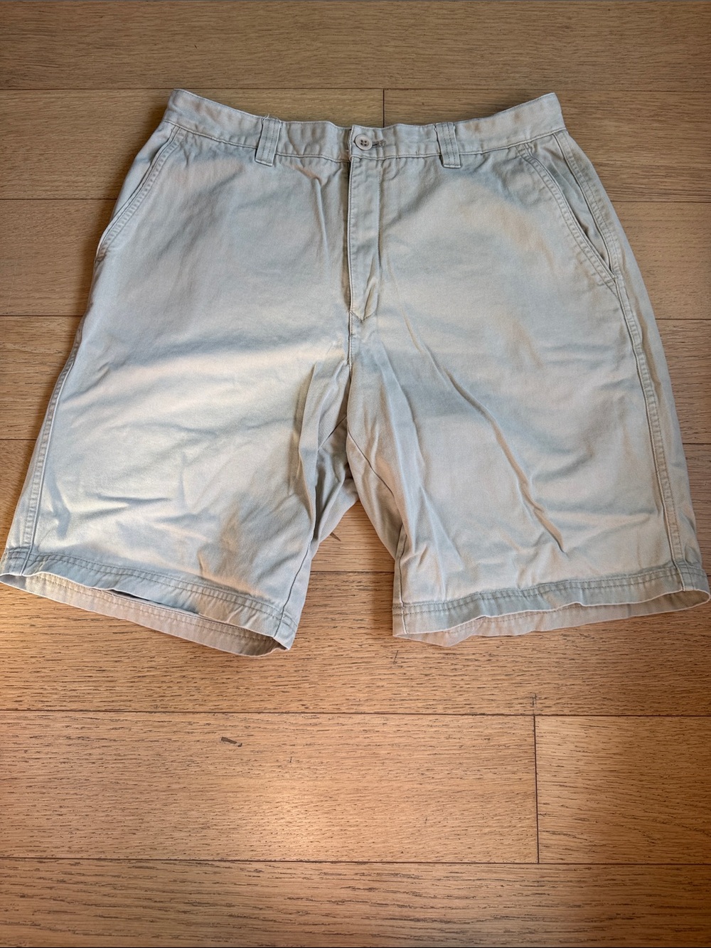 Calvin Klein Men's Light Beige Flat Front Shorts